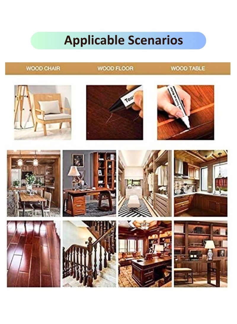 VIO Total Furniture Repair System Furniture Markers Furniture Repair Restore Kit 21 PCS Furniture Touch Up Set Wood Furniture Floor Doors Restoration Pack for Scratches Scuffs Nicks Cracks Discoloration with 10 Markers 10 Wax Stick Crayons 1 Sharpener Easy to Use Scratch Remover Scratch Corrector  - Image 2