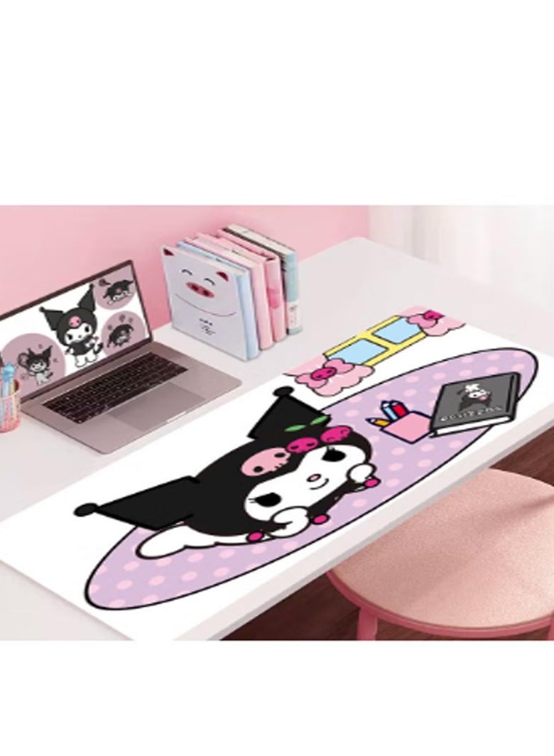 Y&D Kuromi Girls Gift Gaming Mouse Pad Extended Large Mat Desk Pad Stitched Edges Mousepad Long Mouse Pad And Non-Slip Rubber Base Mice Pad 900X400X4mm  - Image 1