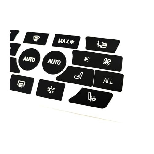 AtticZone AC Button Stickers Dash Panel Control Repair Decals Compatible with BMW 7 Series 2009-2014, 6 Series 2011-2019 - Image 5