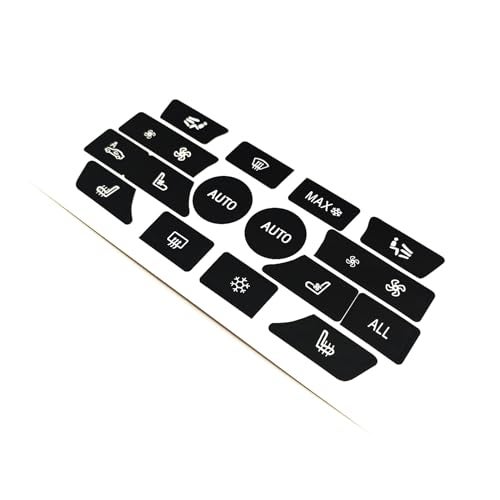 AtticZone AC Button Stickers Dash Panel Control Repair Decals Compatible with BMW 7 Series 2009-2014, 6 Series 2011-2019 - Image 4