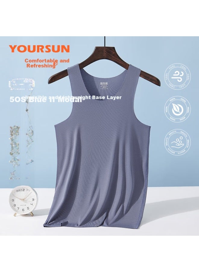 Your Sun Cool And Comfortable Men's Summer Thin Modal Ice Silk Seamless Vest Sleeveless Undershirt Sweatshirt - Image 1