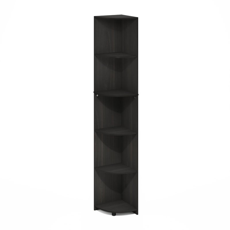 Furinno Econ 5Tier Corner Shelf Bookcase Bookshelf Espresso