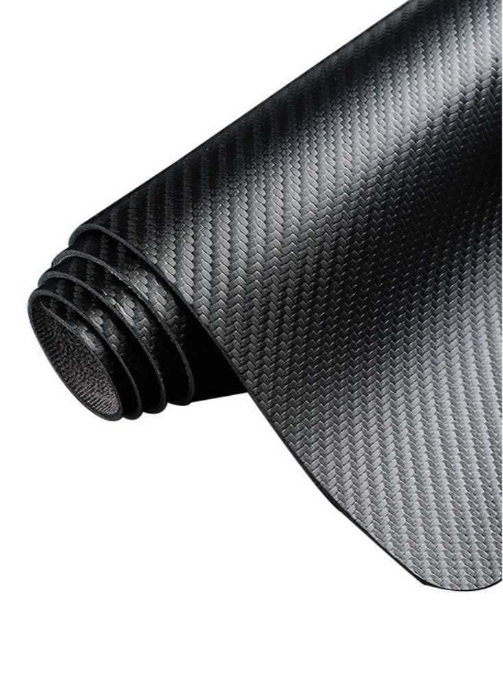 800×300×2mm Solid Color Simple Style Gaming Mouse Pad Carbon Fiber Mouse Pad Large Computer Keyboard Mouse Mat Table Mouse Pad with Premium Spill-Proof Non-Slip Base Stitched Edge for Gaming Office Home Black  - Image 2