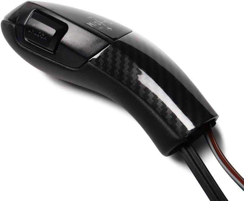 cheekyglo LED Ger Shift Kno with Trim Ger Cover Kno, utomtic Stick Shift Kno LED Cron Fiber Ger Car Shift Head Kno Shift Lever Fit for MWE90 E91 E92 E93 E84 X1 E81 E87 E89 Z4-E90 - Image 3