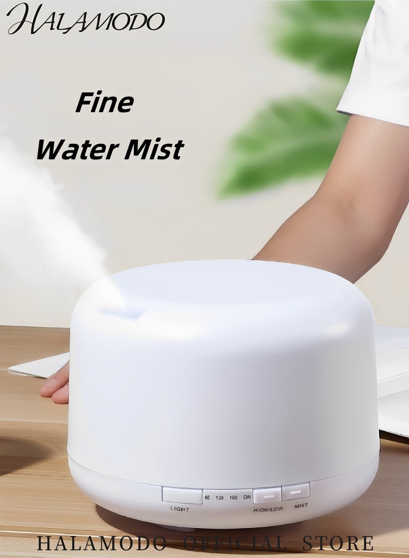 HALAMODO 500ml Essential Oil Diffuser Premium Ultrasonic Aromatherapy Fragrant Oil Humidifier Vaporizer & Timer for Bedroom Home Office Travel  - Image 4