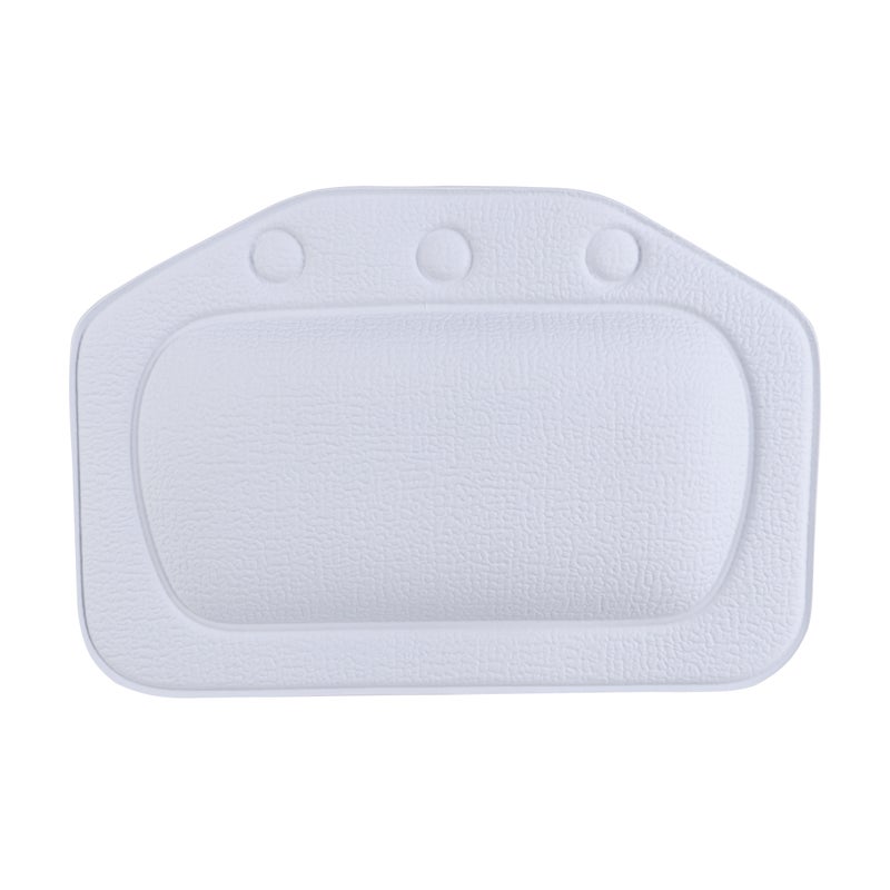 Bathroom Bathtub Soft Bath Pillow Sponge Relaxing Headrest Waterproof Cushion with Suction Cups(Light Blue) - Image 1