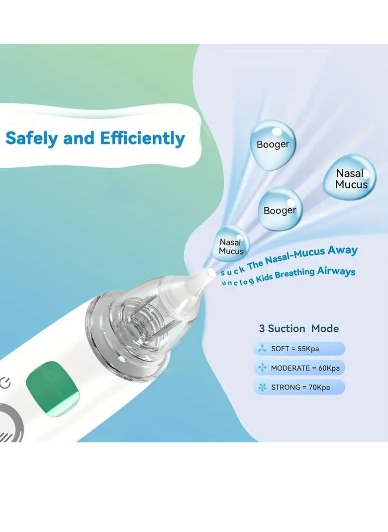 Gonice Nasal Aspirator, Rechargeable Electric Nose Sucker Nose Cleaner, Booger Mucus Sucker  - Image 3