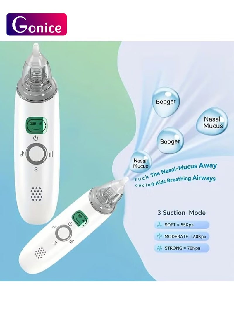 Gonice Nasal Aspirator, Rechargeable Electric Nose Sucker Nose Cleaner, Booger Mucus Sucker  - Image 1