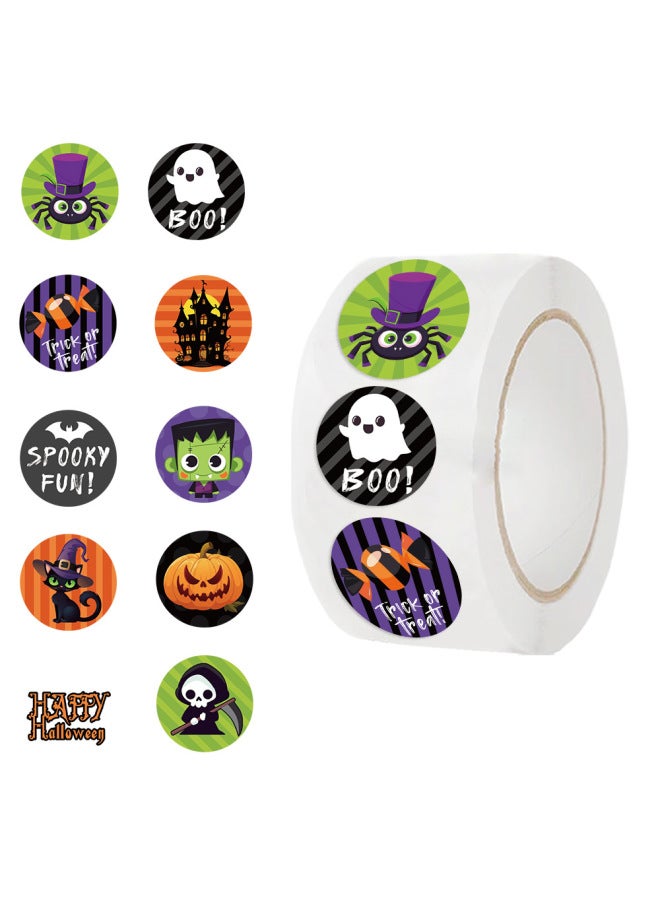 500 Sheets/roll Cartoon Hand Account Stickers Gift Packaging Tape Sealing Stickers Adhesive Roll Stickers Collection