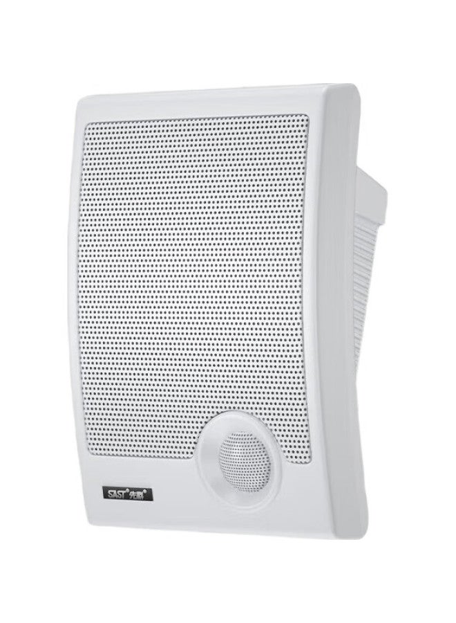 SAST A2 Wall-Mounted Speaker, Speaker, Wall-Mounted Speaker, Background Music Public Address System, Restaurant And Conference Fixed-Pressure Speaker, White - Image 2