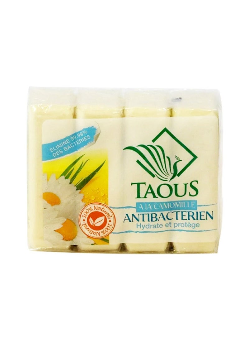 Taous Natural Moroccan Bar Soap Pack of 4 – Antibacterien – 125g Each - Image 2