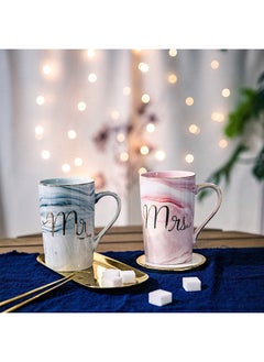 Generic Mr And Mrs Coffee Mug Set Multicolour  - Image 5