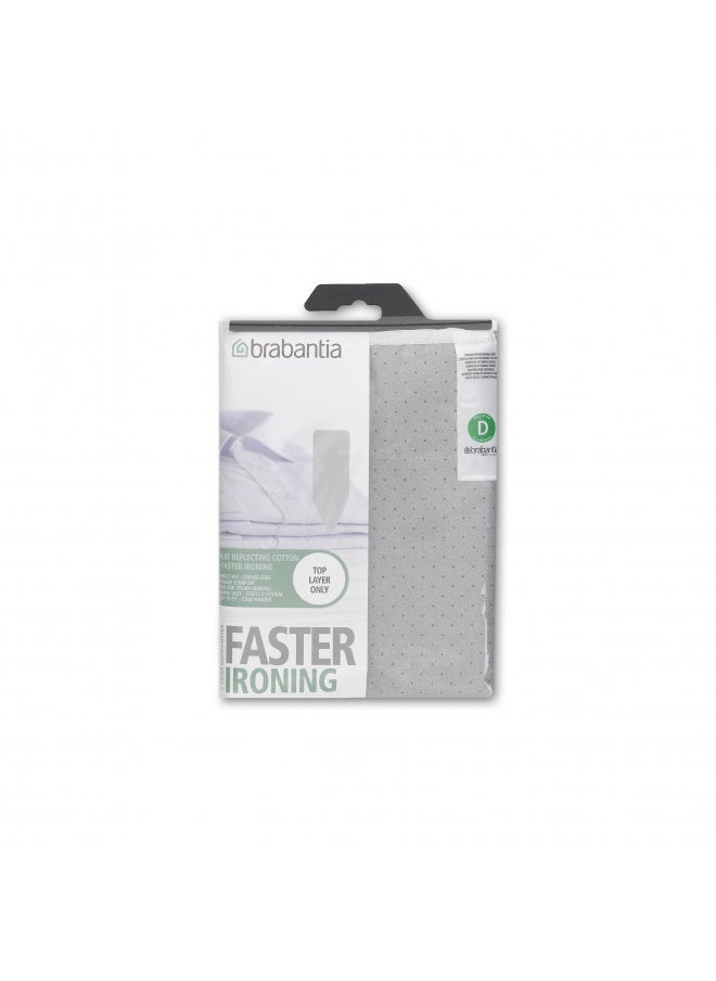 brabantia - Brabantia Ironing Board Cover 53 x 18 Inch (Size D, Extra Large) Silver Metallic - Image 1