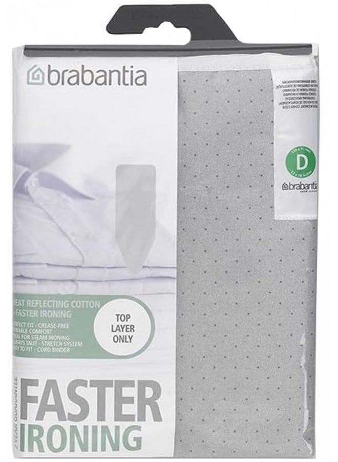 brabantia - Brabantia Ironing Board Cover 53 x 18 Inch (Size D, Extra Large) Silver Metallic - Image 1