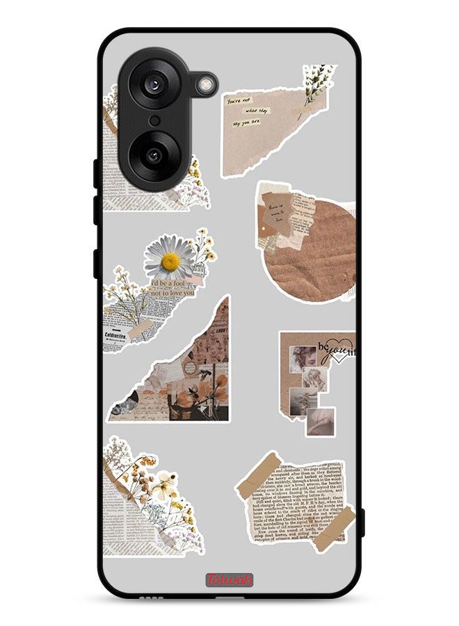 Tolwak OnePlus Nord CE5 Protective Case Cover Pieces Of Paper Stickers - Image 1