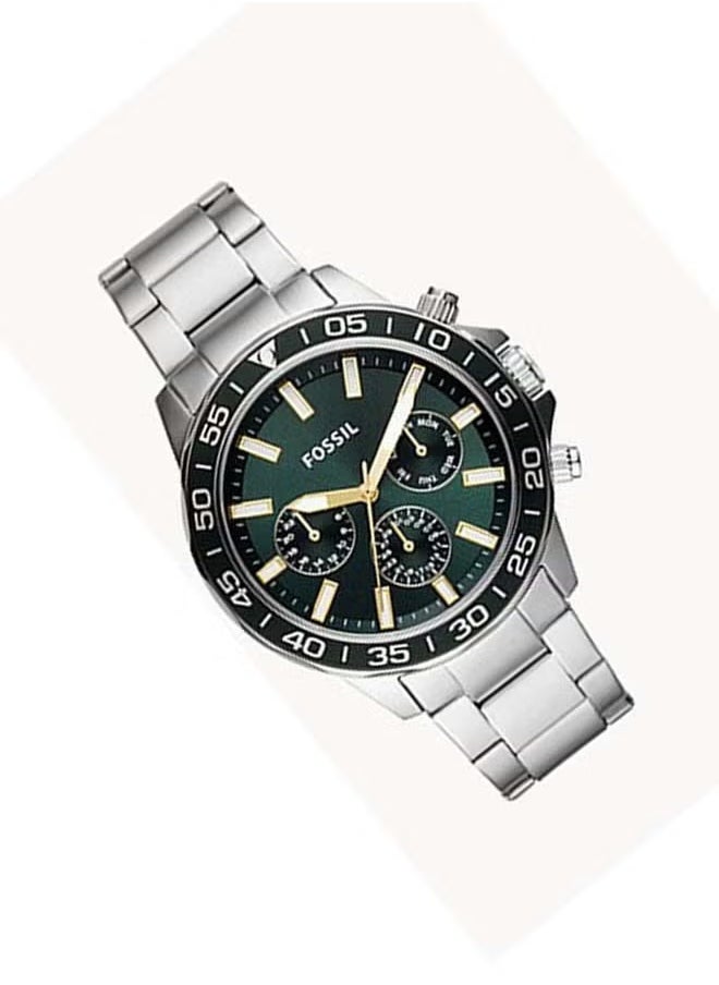 FOSSIL Men's Stainless Steel Chronograph Wrist Watch BQ2492 - 45 mm - Green  - Image 5