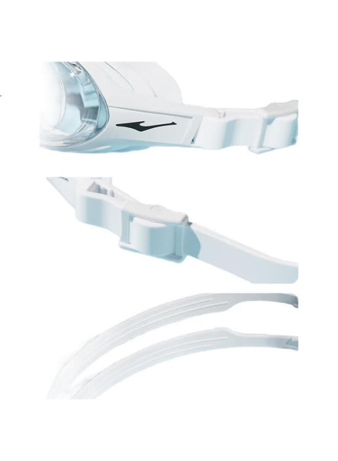 ERKE Swimming Goggles, Waterproof And Anti-Fog, For Men And Women, High-Definition, For Myopia, Professional Sports Goggles For Swimming And Diving, White, 300 Degrees - Image 3