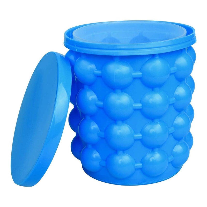 Flipco Silicone Ice Bucket & Ice Mold with lid, Silicon Ice Cube Maker Ice Cube Mold Cup, Suitable for Cold Storage Cold drimks - Image 2