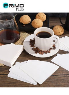 PRIMO PLUS 100 Piece Coffee Paper Filter V60 Size 02 White  - Image 3