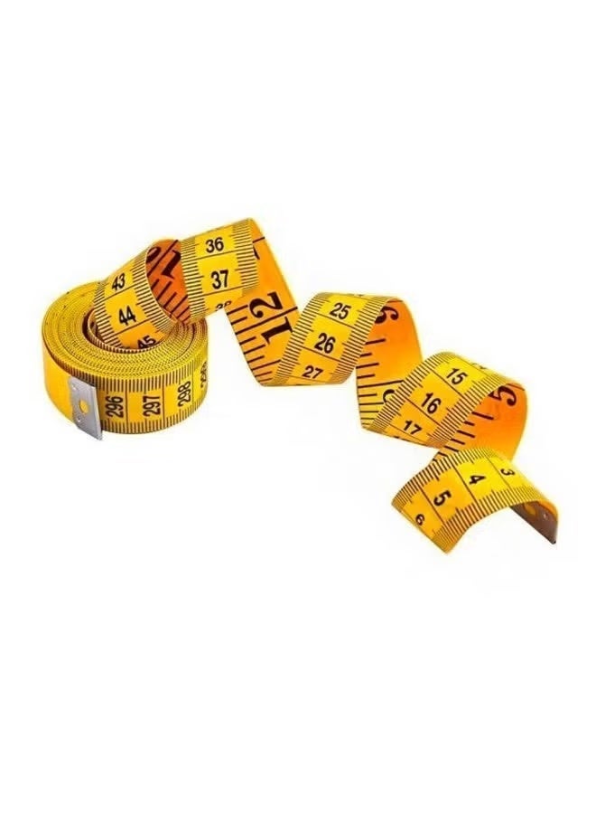 مقياس التapes الناعم لقياس الجسم، مقياس التapes المزدوج اللون والمزدوج المقياس لقياس الجسم، مقياس التapes للقياس والخياطة والخياط، مقياس التapes للكروشيه بطول 60 بوصة/150 سم - Image 2