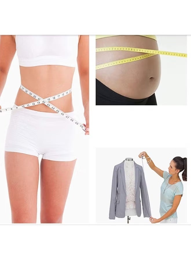 مقياس التapes الناعم لقياس الجسم، مقياس التapes المزدوج اللون والمزدوج المقياس لقياس الجسم، مقياس التapes للقياس والخياطة والخياط، مقياس التapes للكروشيه بطول 60 بوصة/150 سم - Image 4