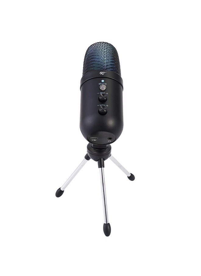 havit - Condenser Microphone, Gaming Microphone for PC/PS5 with RGB Lighting for Streaming, Twitch, Discord, and YouTube - Image 1