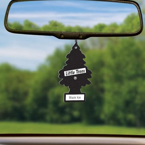LITTLE TREES Car Air Freshener I Hanging Tree Provides Long Lasting Scent for Home & Office | Automatic Air Freshener | Auto or Home I Black Ice - Image 4
