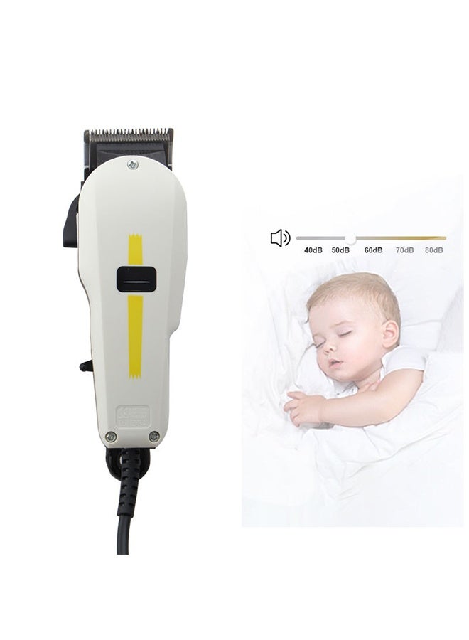 Arabest Professional Barber Hair Clipper, Cordless Hair Trimmer Beard Trimer, for Men Electric Hair Cutting Machine |Professional Super Taper Clipper | Corded| 4 Attachment Combs |Taper Blade | 3 Pin - GCC White - Image 4