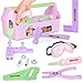 EP EXERCISE N PLAY Toddler Girl Toys STEM Toys for Kids ToyKids Tool Set with Play Drill and Tool BoxPink HouseProtective Goggles for 3 4 5 6 7 Years Old Toddlers Kid - Image 3