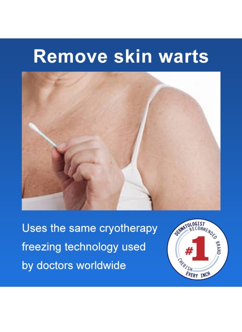 DERMFREE مزيل علامات الجلد يزيل علامات الجلد وعلامات الشامات والشامات، إزالة سريعة وآمنة للوجه والجسم، مصل إزالة علامات الجلد بقوة إضافية، سهل الاستخدام، مجموعة إزالة علامات الجلد 30 مل  - Image 4