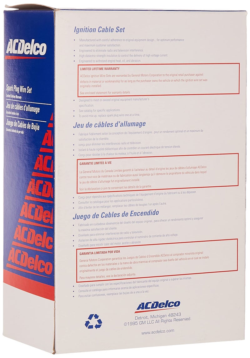 ACDelco مجموعة أسلاك شمعات الإشعال ACDelco Professional 16-806G - Image 3