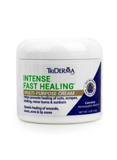 TriDerma TriDerma Intense Fast Healing Cream, Decreases Healing Time for Minor Irritations, Rashes, Scrapes, Cuts 4 Ounces 