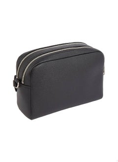 Calvin Klein Jeans Women's Ultralight Double Zip Crossover Bag - Faux Leather, Black  - Image 4