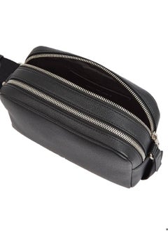 Calvin Klein Jeans Women's Ultralight Double Zip Crossover Bag - Faux Leather, Black  - Image 3