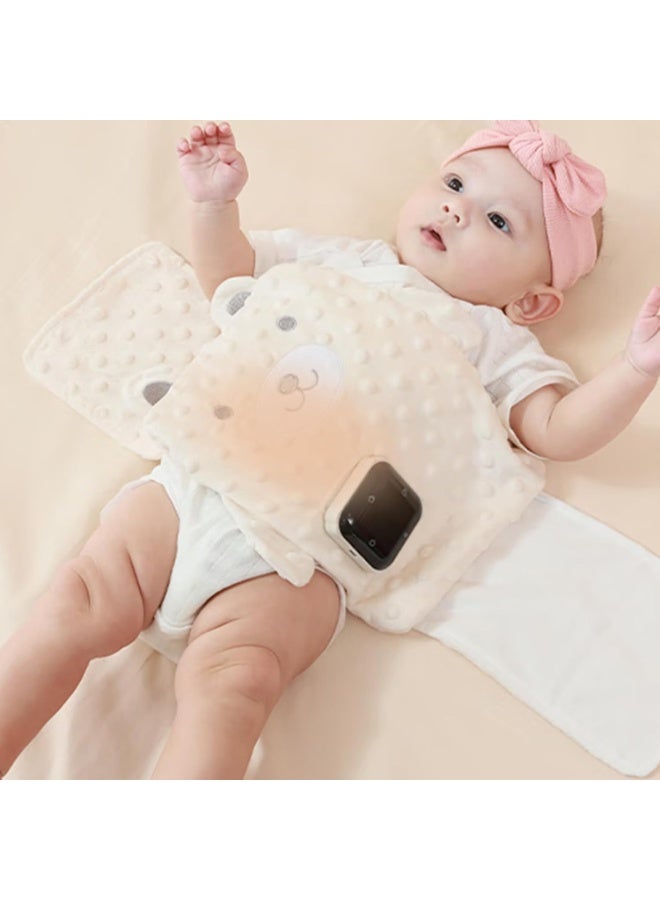 M MIAOYAN Baby Colic and Gas Relief Belt – Infant Thermal Wrap, Baby Heating Pad, Swaddle-style Belly Band for Effective Relief from Gas, Bloating, and Stomach Discomfort.  - Image 1