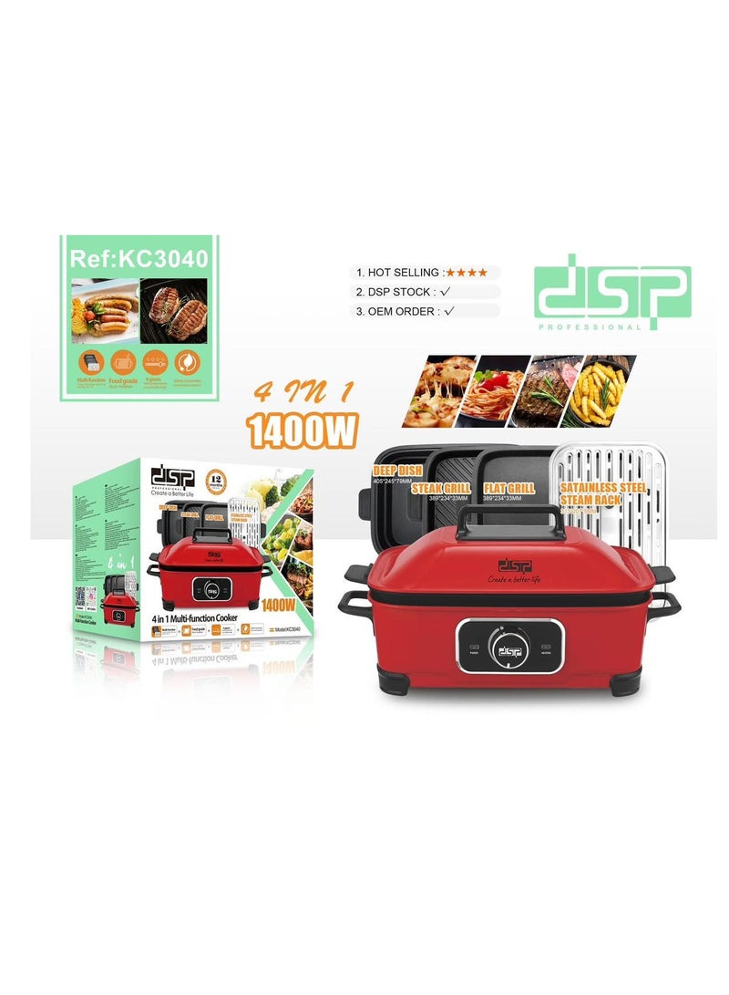 دي اس بي DSP Electric cooking pot - Multicooker - 4in1 - KC3040 - Image 2