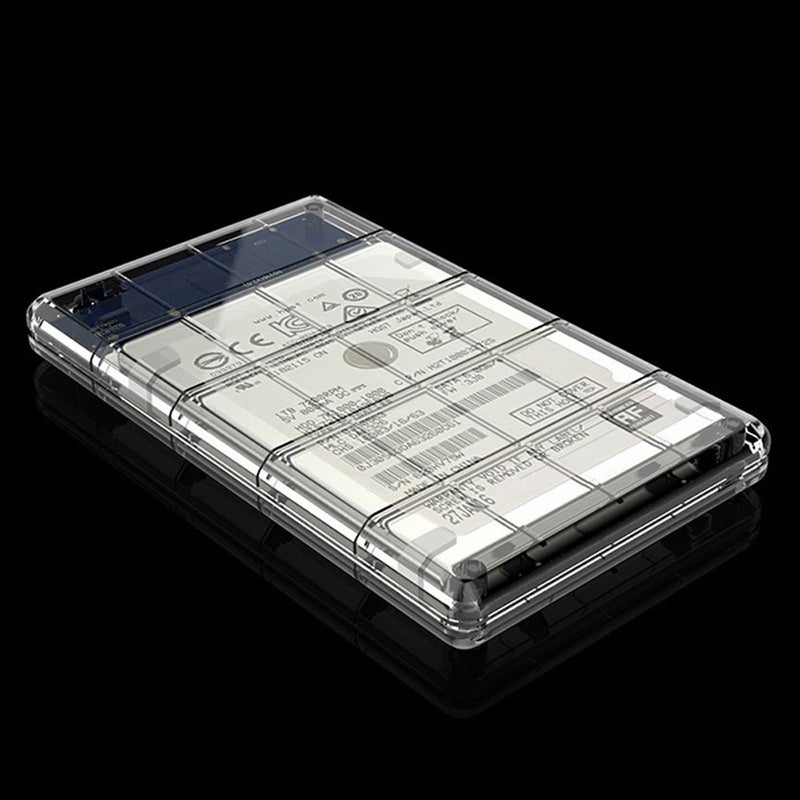 USB3.0 Hard Drive Case SATA HDD SSD Portable High-speed Transmission HDD Enclosure Clear - Image 4