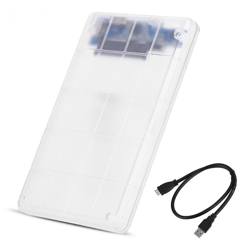 USB3.0 Hard Drive Case SATA HDD SSD Portable High-speed Transmission HDD Enclosure Clear - Image 5
