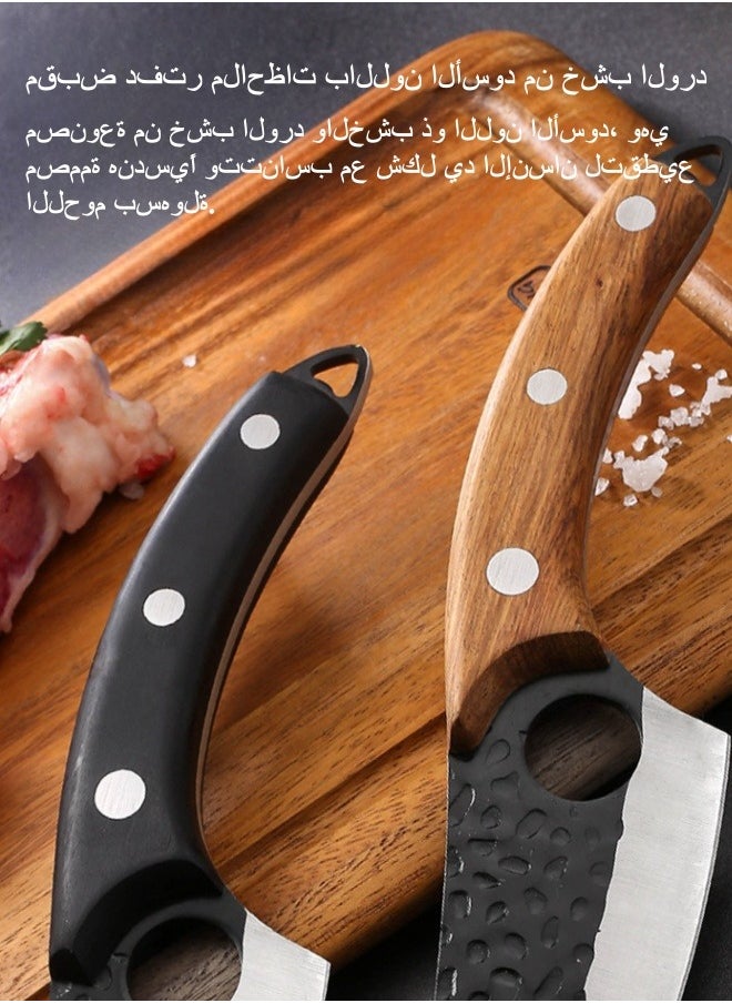Browning - Stainless Steel Express Skinning and Cutting Point Knife Hammer Pattern Slicing Knife Deboning Knife Beef and Sheep Butchering Knife - Walnut Color Handle - Image 1