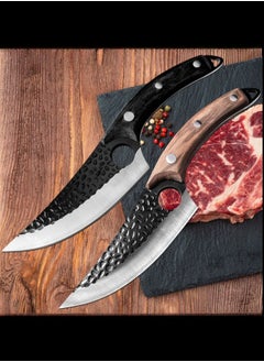 Browning Stainless Steel Express Skinning and Cutting Point Knife Hammer Pattern Slicing Knife Deboning Knife Beef and Sheep Butchering Knife - Walnut Color Handle  - Image 4