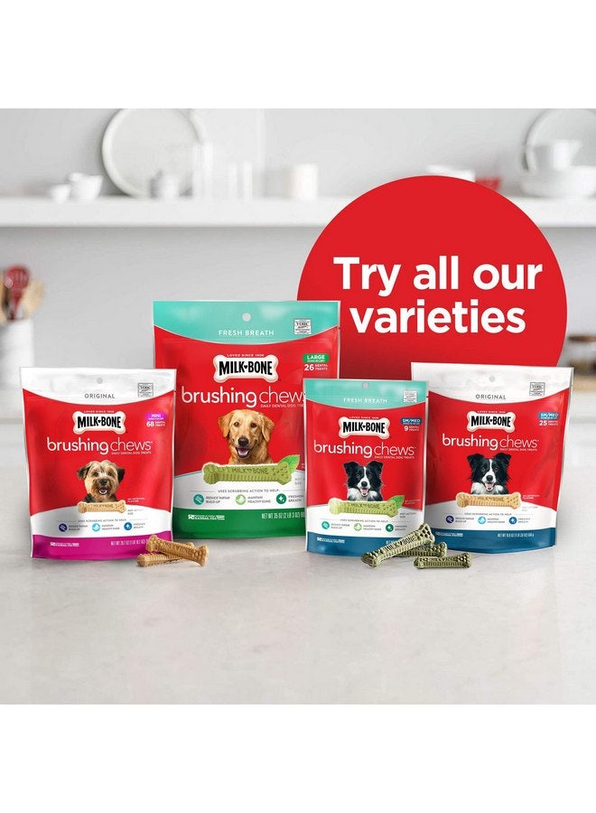 Milk-Bone Original Brushing Chews, 18 Mini Daily Dental Dog Treats - Image 4