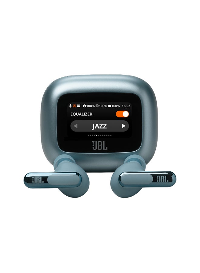JBL Live Beam 3 True Wireless Noise Cancelling Closed-Stick Earbuds Blue - Image 3