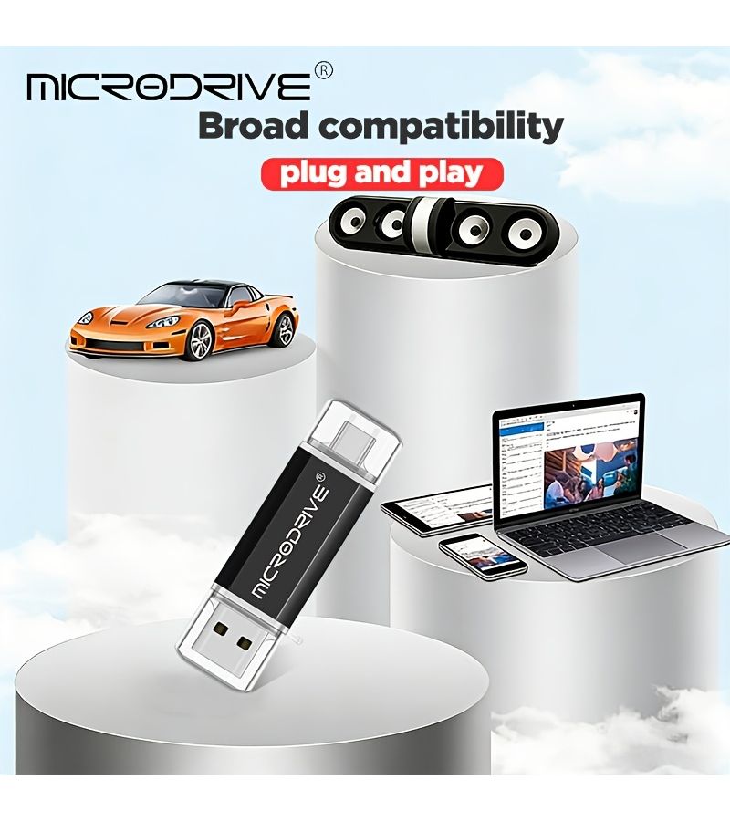 MICRODRIVE 1GB Blue Type C USB 2.0 Flash Drive Classic Small Capacity For Mobile Phone Computer Vehicle - Image 5