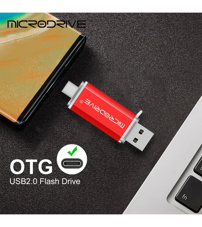 MICRODRIVE 1GB Blue Type C USB 2.0 Flash Drive Classic Small Capacity For Mobile Phone Computer Vehicle - Image 3