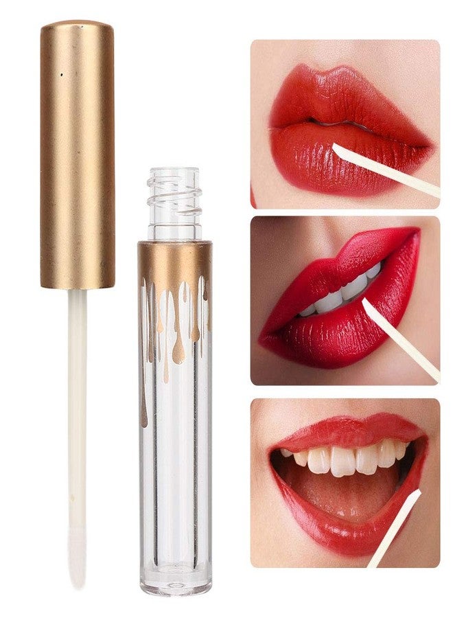 Rotekt1740 10 pcs Empty Lip Gloss Tubes, Transparent and Glod Plastic Lip Gloss Tube Containers DIY Lipstick Balm Travel Makeup Transparent Bottle With Matte Gold Cap Lip Gloss Bottles - Image 5