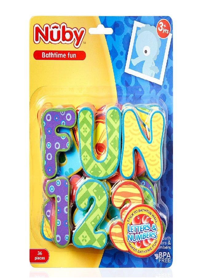 Nuby - Nuby Bath Tub Alphabet Set, Assorted, 36 Piece - Image 1