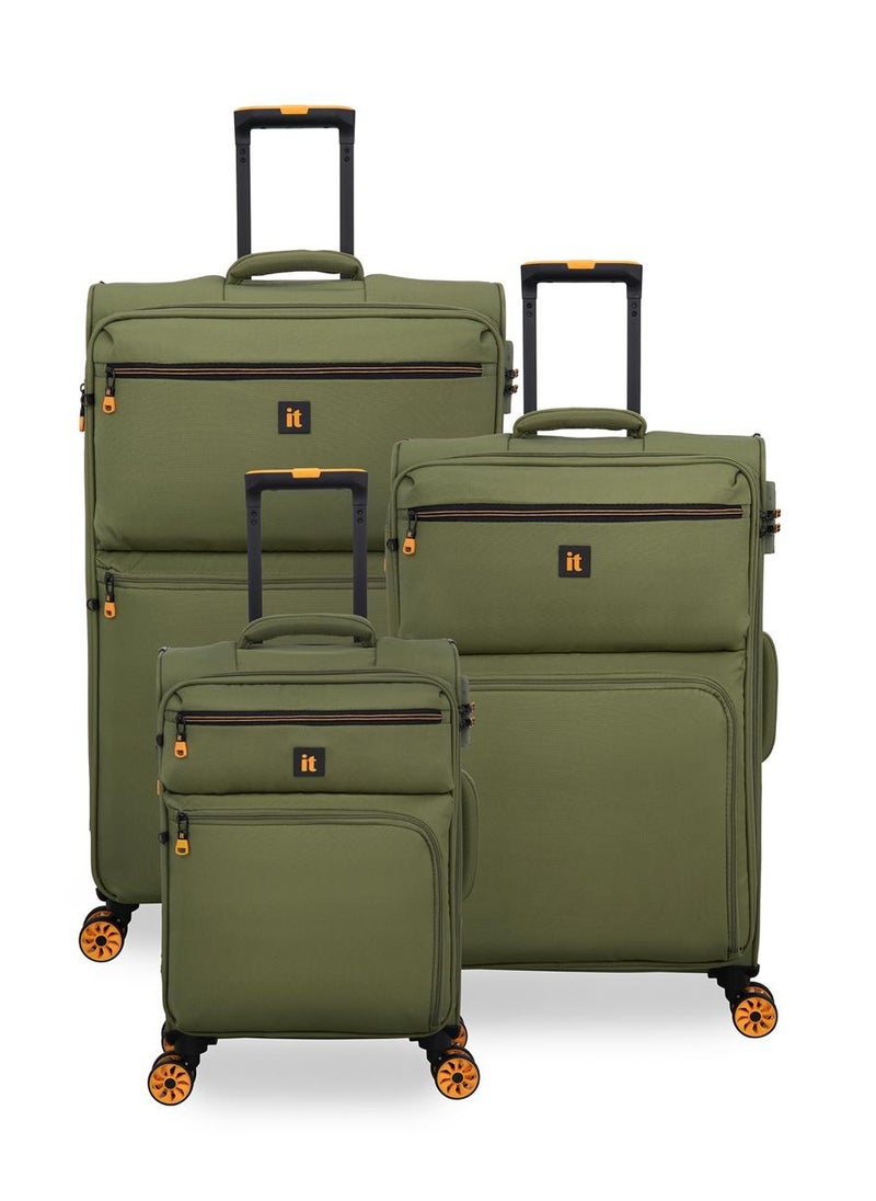 it Luggage - it luggage Compartment, Unisex Polyester Material Soft Case, 8x360 Degree Spinner Wheels, Expandable Trolley Bag, Telescopic Handle, TSA Lock, 12-3149-08, Lightweight - Image 1