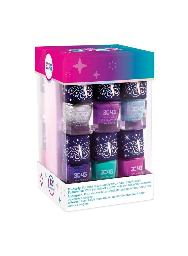 3C4G Celestial 12Pack Nail Polish Tower Nail Polish Set For Girls And Teens Includes 12 Vibrant Colors Nontoxic Nail Polish For Kids Ages 8+ By Make It Real - Image 3