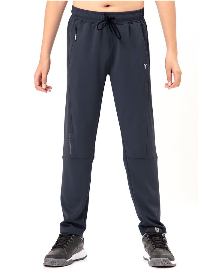 Technosport Solid Drawstring Waist Relaxed Fit Track Pants  - Image 1