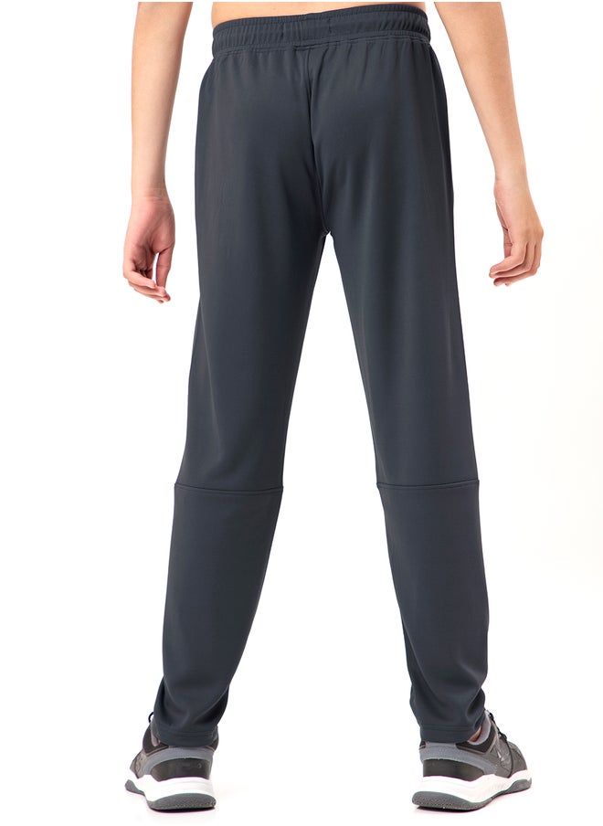 Technosport Solid Drawstring Waist Relaxed Fit Track Pants  - Image 4